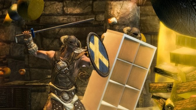 IKEA spojila síly se Skyrimem. Vznikl legendární předmět, který nedává smysl, ale přesto pobaví každého